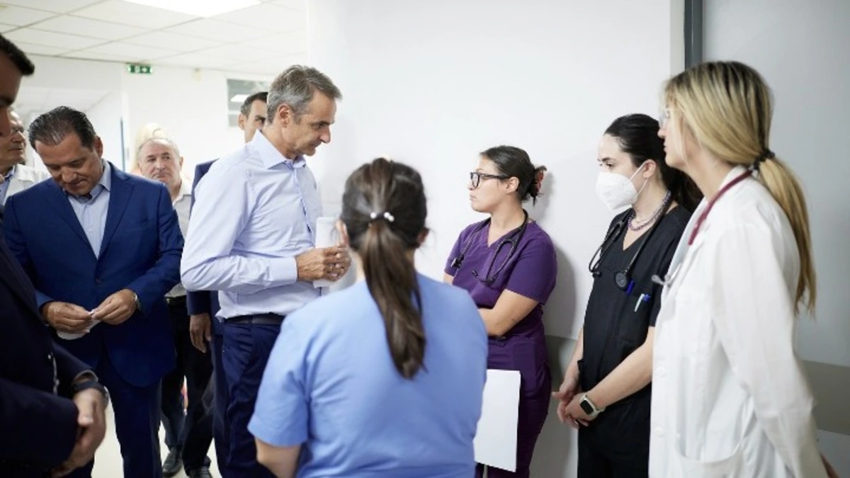Το Ιπποκράτειο Νοσοκομείο Αθηνών επισκέφθηκε ο Κυρ. Μητσοτάκης