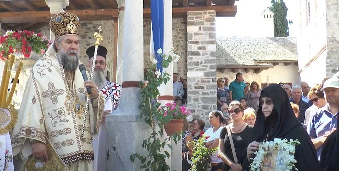 Λαμπρός ο εορτασμός στην Ιερά Μονή Τιμίου Προδρόμου Σερρών