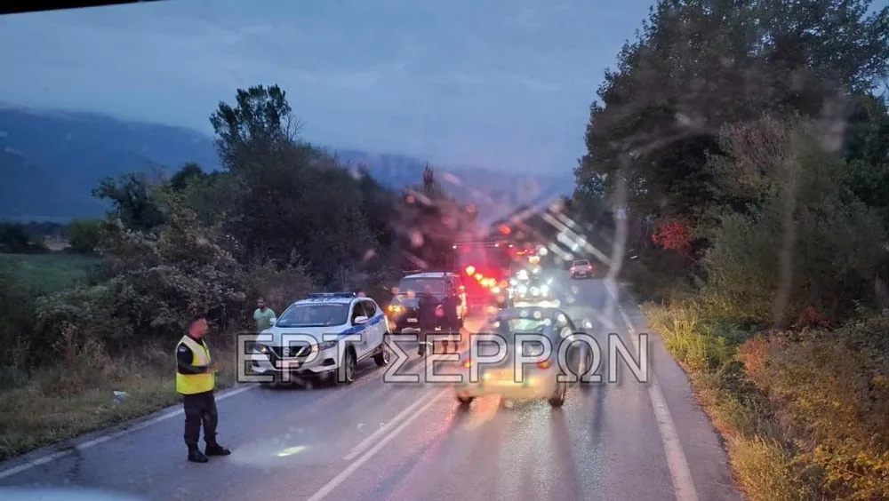 Σέρρες: Τροχαίο στην Καστανούσσα λόγω ολισθηρότητας του δρόμου