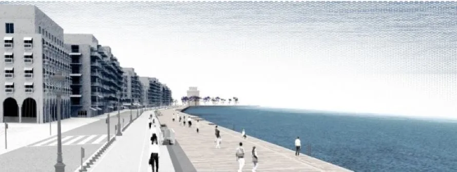 Σκάφος που «άραξε» κατά μήκος της Παλιάς Παραλίας η κατασκευή του ξύλινου ντεκ