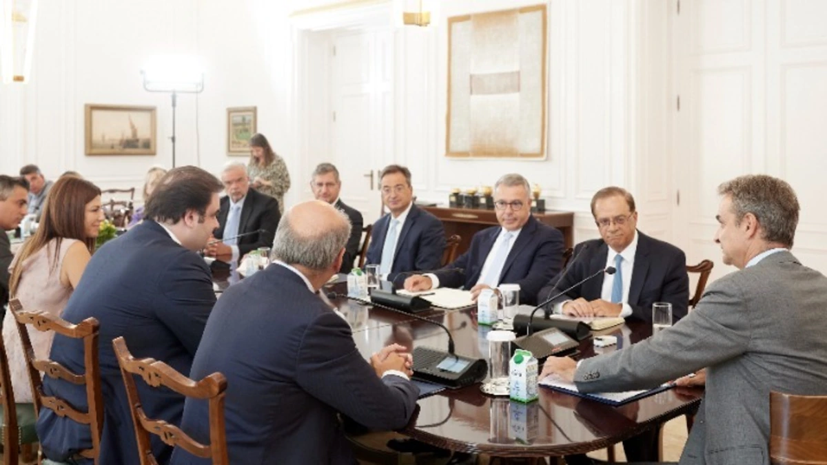 Συνάντηση του Κυρ. Μητσοτάκη με την Ελληνική Ένωση Τραπεζών για το πρόγραμμα «Μαριέττα Γιαννάκου»
