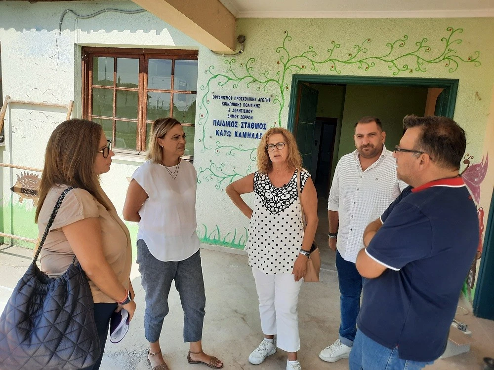 Δήμος Σερρών: Εργασίες ανακαίνισης στον Παιδικό Σταθμό Κάτω Καμήλας