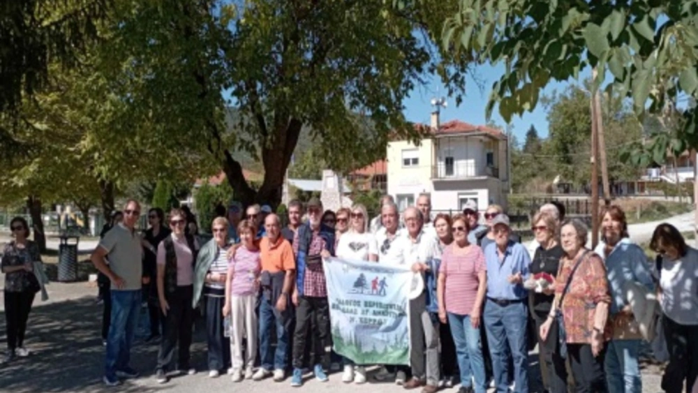 Οι περιπατητές Κοιλάδας Αγίων Αναργύρων Σερρών στη Γραμμή Μεταξά