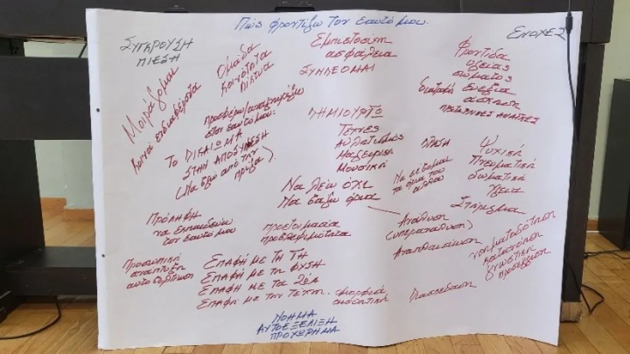 «ΣχεδιάΖΩ ΜΕ και ΓΙΑ την Κοινότητα» - Μαθήματα ψυχολογικών πρώτων βοηθειών