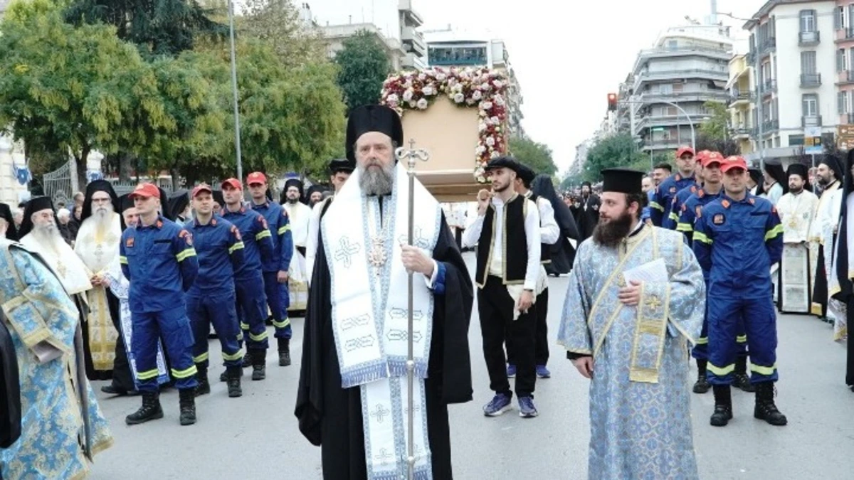 Θεσσαλονίκη: Υποδοχή εικόνας Παναγίας Φανερωμένης «Βαθυρρύακος» στο πλαίσιο των εκδηλώσεων για τον Άγιο Δημήτριο