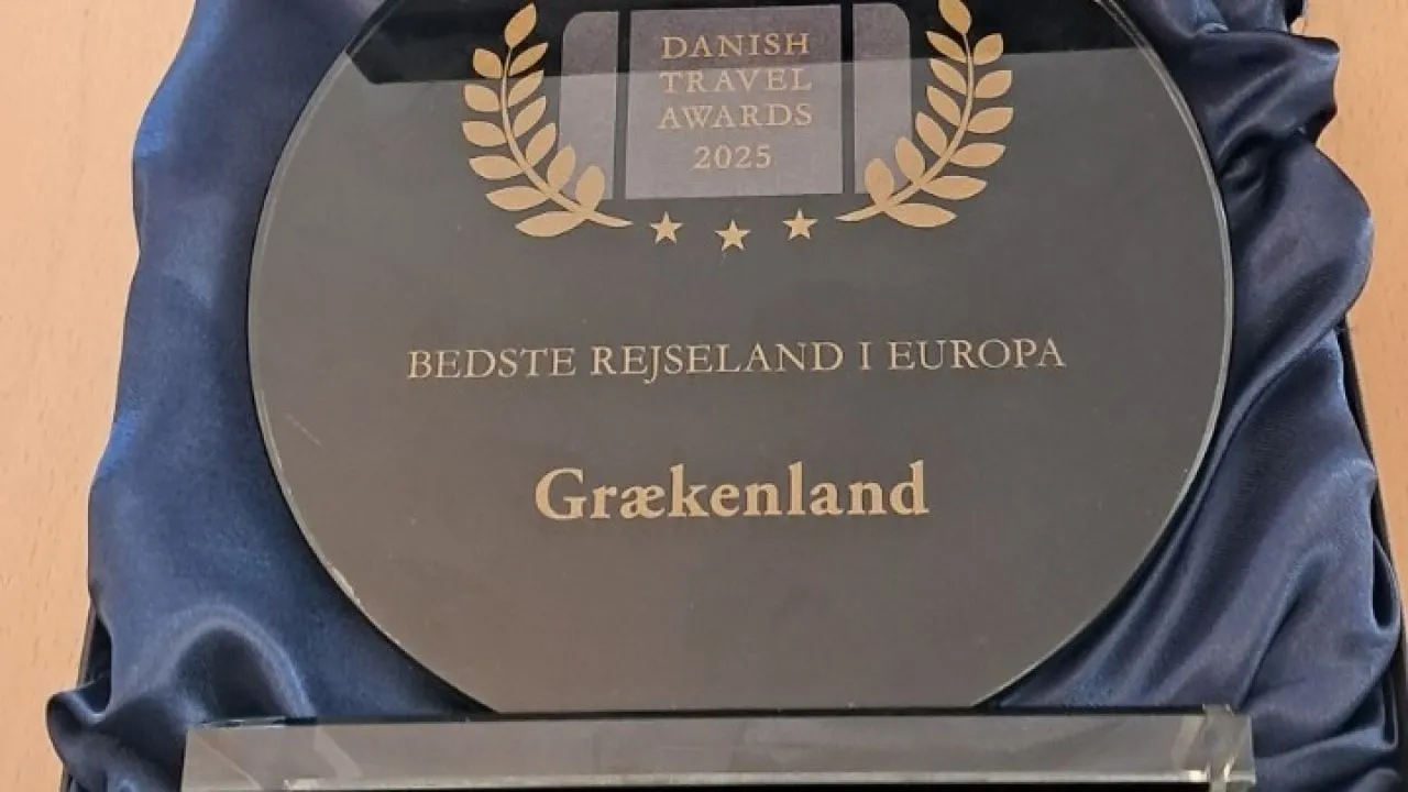 ΕΟΤ: Διάκριση της Ελλάδας στα βραβεία Danish Travel Awards 2025