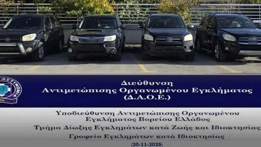Θεσσαλονίκη: Εξάρθρωση εγκληματικής οργάνωσης με δεκάδες διαρρήξεις και κλοπές οχημάτων