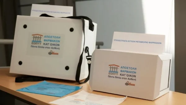 Μέχρι σήμερα 141.000 ασθενείς έχουν παραλάβει τα φάρμακά τους κατ΄ οίκον