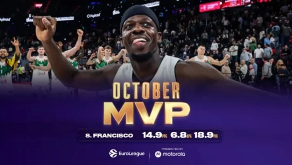 Euroleague- Ο Φρανσίσκο της Ζαλγκίρις MVP του Οκτωβρίου