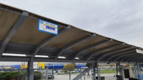 Αναβαθμισμένος παραδίδεται την Πέμπτη ο χώρος του οδοστρώματος στον σταθμό μετεπιβίβασης του ΟΑΣΘ στο ΙΚΕΑ