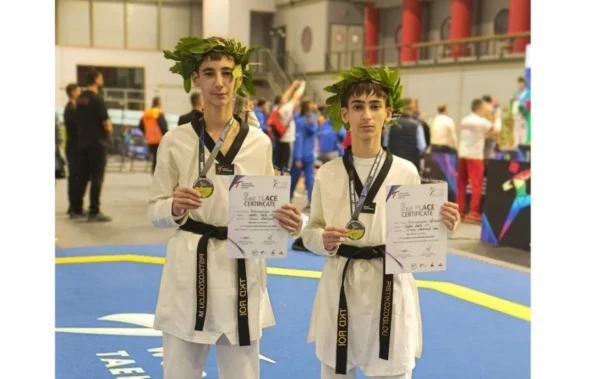 Διάκριση διδύμων μαθητών του 4ου Γυμνασίου  Σερρών: Κατέκτησαν Αργυρό Μετάλλιο σε Πανευρωπαϊκούς Αγώνες TaeKwonDo 