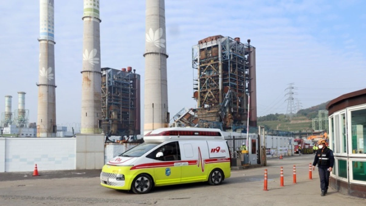 Ένας νεκρός, έξι παγιδευμένοι στην κατάρρευση κατασκευής σε ηλεκτροπαραγωγικό σταθμό της Νότιας Κορέας