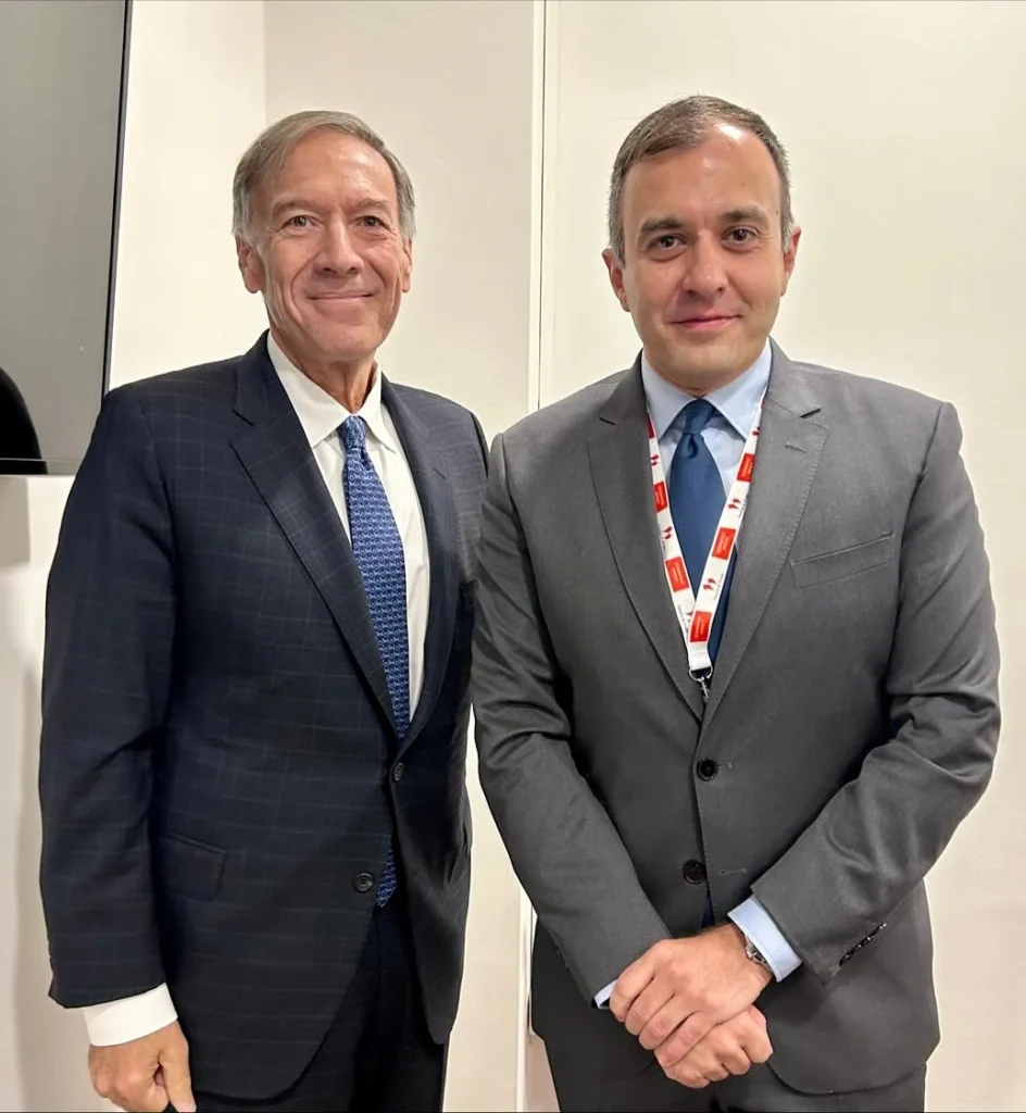 Συνάντηση Χατζηβασιλείου με τον πρώην ΥΠΕΞ των ΗΠΑ Μάικ Πομπέο