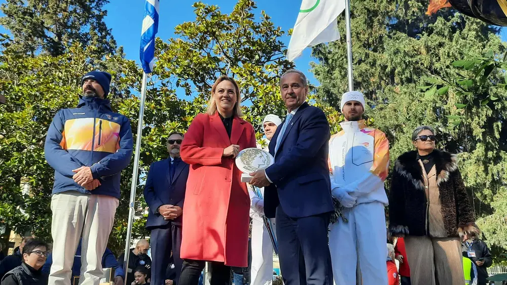 Οι Σέρρες υποδέχθηκαν την Ολυμπιακή Φλόγατων Χειμερινών Ολυμπιακών Αγώνων «Milano–Cortina 2026»