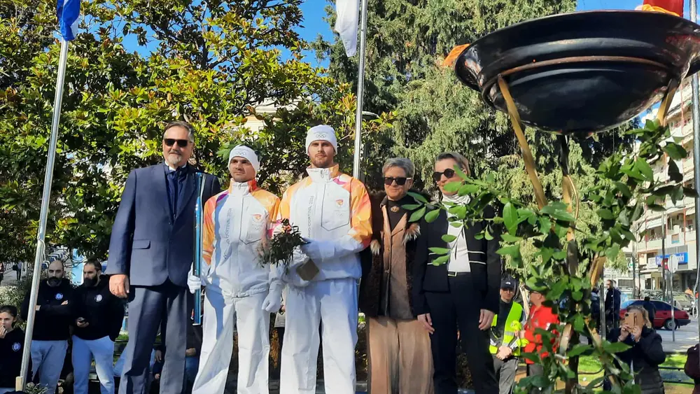 Οι Σέρρες υποδέχθηκαν την Ολυμπιακή Φλόγατων Χειμερινών Ολυμπιακών Αγώνων «Milano–Cortina 2026»