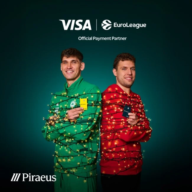 Ζήστε τη μαγεία της EuroLeague με τις κάρτες Visa της Πειραιώς
