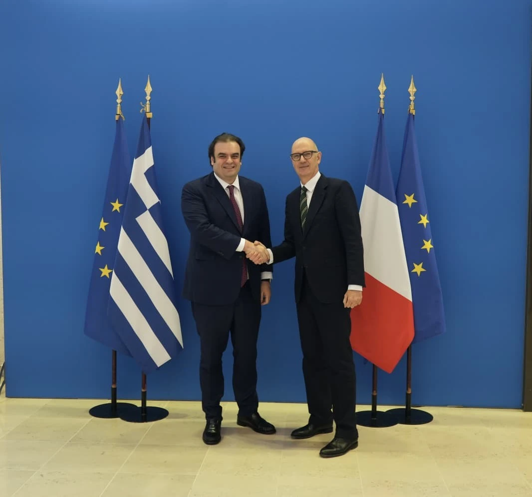 Συνάντηση Κυριάκου Πιερρακάκη με τον Υπουργό Οικονομικών της Γαλλίας Roland Lescure