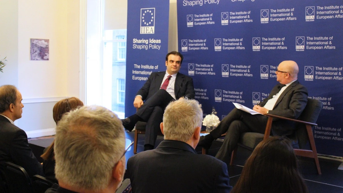 Κυριάκος Πιερρακάκης στο Ινστιτούτο Διεθνών και Ευρωπαϊκών Σχέσεων στο Δουβλίνο: Θέλουμε μία ενιαία ευρωπαϊκή αγορά για να δημιουργήσουμε παγκόσμιους πρωταθλητές»