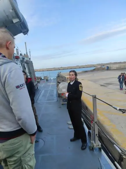 Στο πλήρωμα της φρεγάτας Belharra ΚΙΜΩΝ η Σερραία Αρχικελευστής Ευθυμία - Ηρώ Πολατίδου