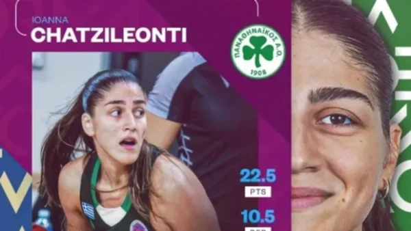 Eurocup Γυναικών: MVP Νοεμβρίου η Ιωάννα Χατζηλεοντή