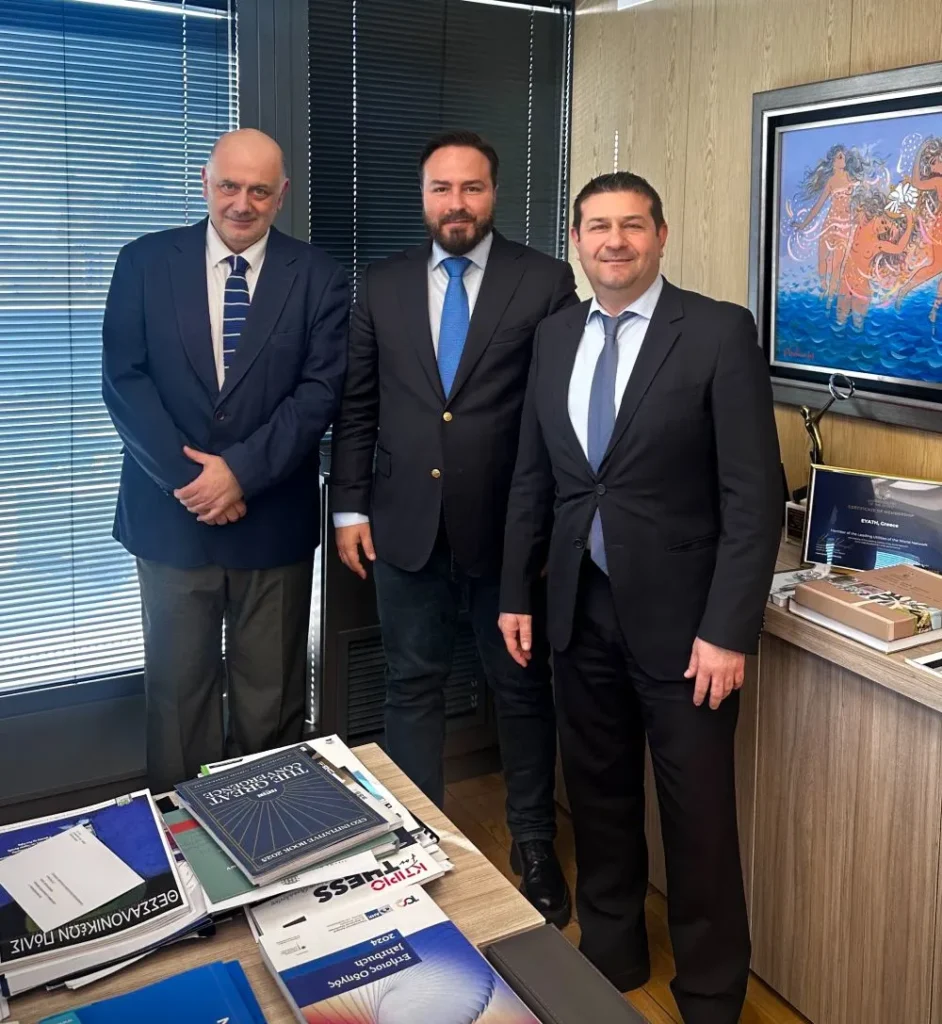 Επίσκεψη εργασίας του Διαμαντή Γκολιδάκη στα Γραφεία της ΕΥΑΘ