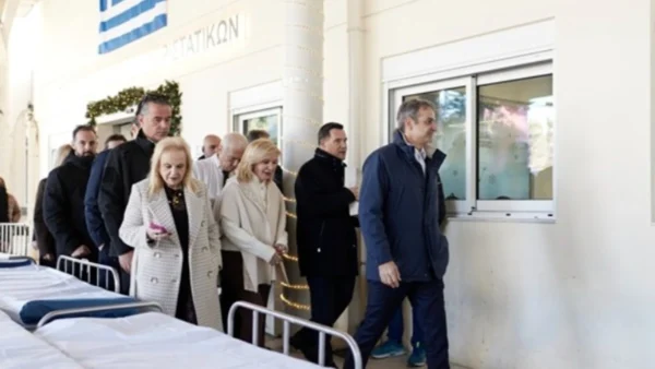 Επίσκεψη του Κυρ. Μητσοτάκη στο ΓΝΑ «Γεώργιος Γεννηματάς»