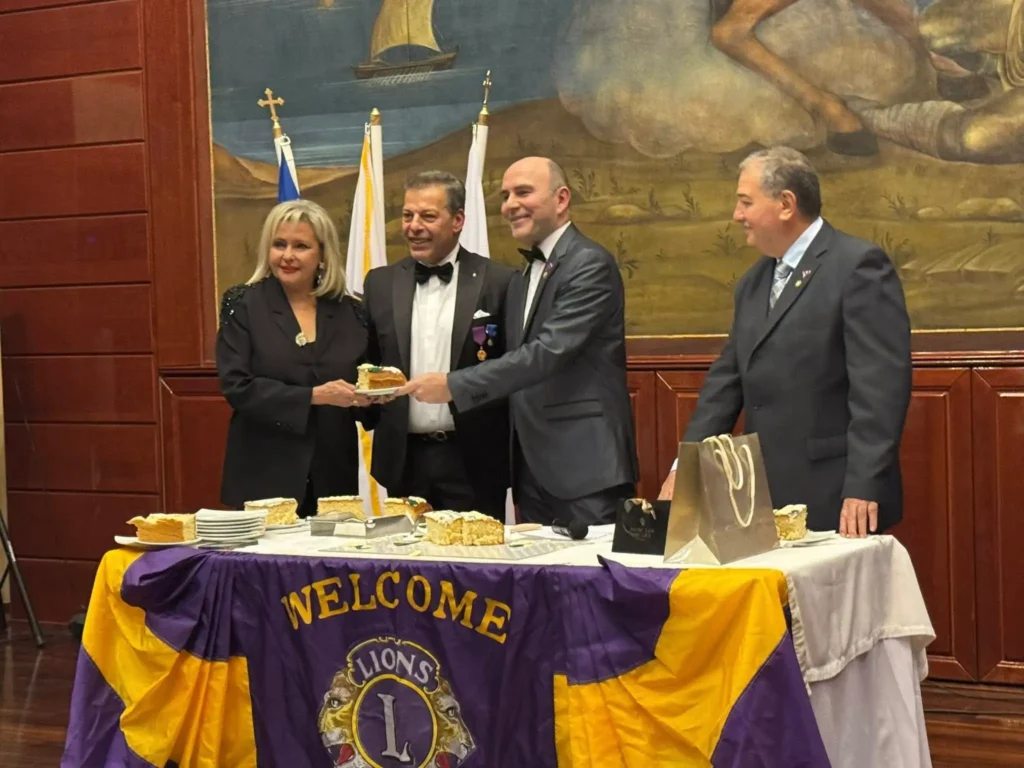 Κοπή βασιλόπιτας των Λεσχών Lions Β. Ελλάδος - Χαιρετισμός του Επίτιμου Πρόξενου της Δημοκρατίας της Μολδαβίας Γ. Παλάζη