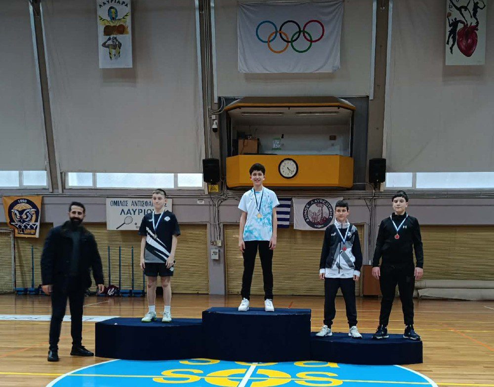 Πανελλήνιο ΟΠΕΝ Αντιπτέρισης Κ15 & Κ 19: Αθλητής των Αγώνων ο Σερραίος Μπουδούρης Δημήτριος με 2 χρυσά κ 1 χάλκινο μετάλλιο