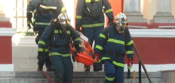 Εντυπωσιακή άσκηση πυρασφάλειας «ΣΙΡΡΑ 2026» στο κτήριο του Διοικητηρίου Σερρών