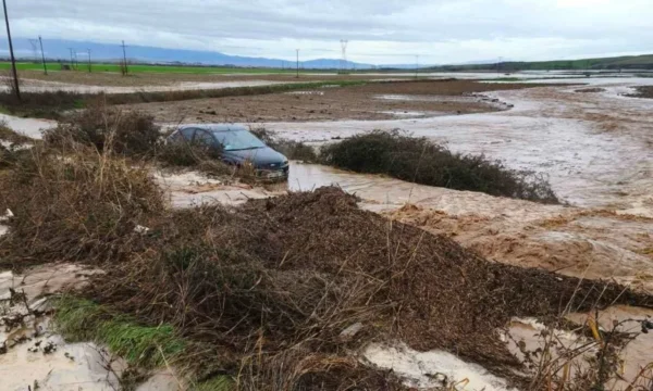 Κλειστός για δύο ώρες ο δρόμος Σερρών – Δράμας στο ύψος του Δαφνουδίου λόγω συσσώρευσης φερτών υλικών