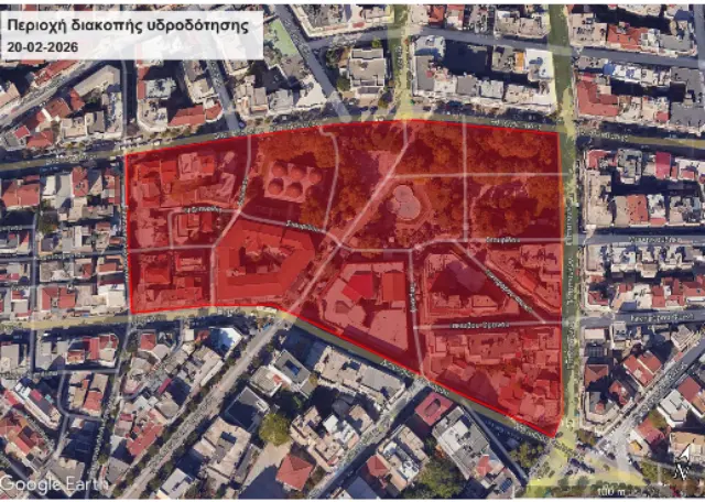 Σέρρες: Διακοπή νερού αύριο Παρασκευή 20/2 στο κέντρο της πόλης 