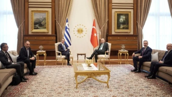 Σε εξέλιξη η συντάντηση του πρωθυπουργού Κυρ. Μητσοτάκη με τον Ρ.Τ. Ερντογάν στην Άγκυρα