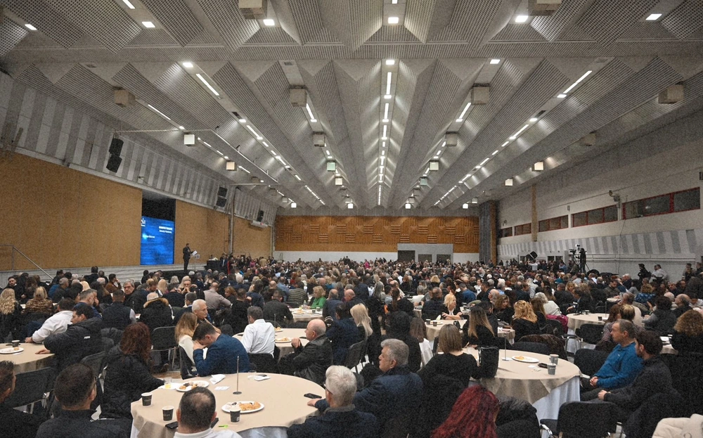 Συγκινητική και αθρόα η παρουσία του κόσμου στην κοπή της βασιλόπιτας του βουλευτή της ΝΔ Δ. Γκολιδάκη