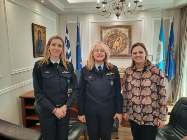 Εθιμοτυπική επίσκεψη της Γενικής Περιφερειακής Αστυνομικής Διευθύντριας Κεντρικής Μακεδονίας στη Δήμαρχο Σερρών