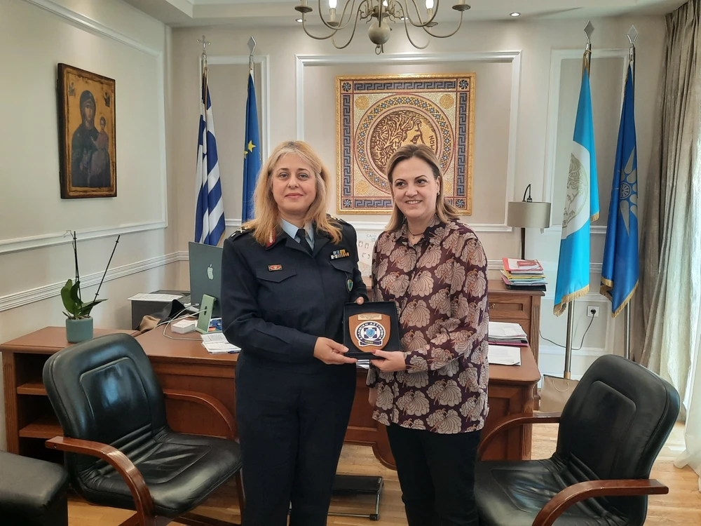 Εθιμοτυπική επίσκεψη της Γενικής Περιφερειακής Αστυνομικής Διευθύντριας Κεντρικής Μακεδονίας στη Δήμαρχο Σερρών