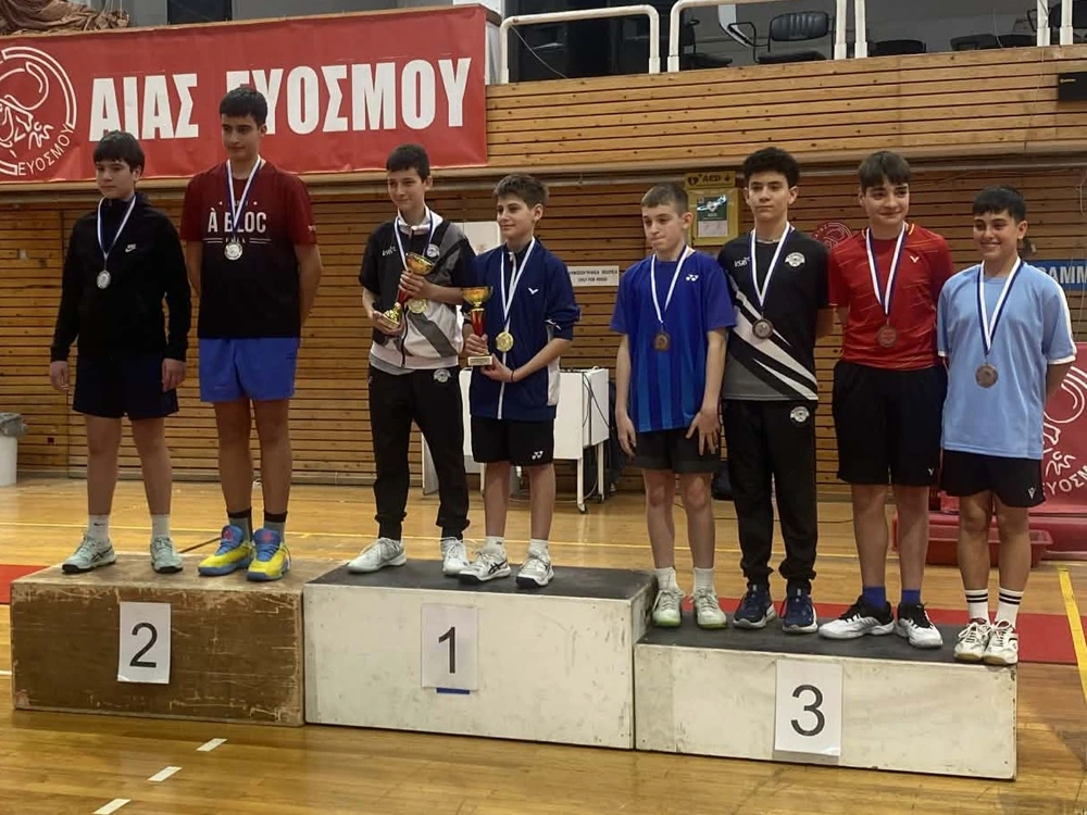 Πανελλήνιο Αντιπτέρισης Κ15 & Κ19: 1 Χρυσό , 1 Ασημένιο και 1 Χάλκινο κατέκτησαν οι Μπουδούρης Δ. και Ιωαννίδης Χρ. του ΠΛΑΤΩΝ Σερρών