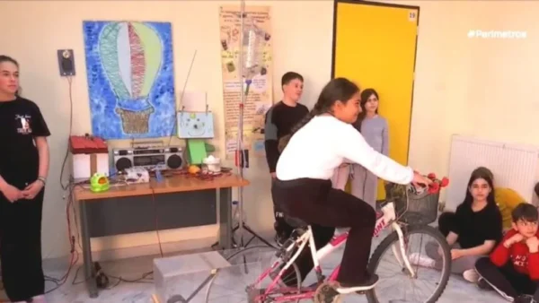 «Το ποδήλατο της ενέργειας» – Ένας φορτιστής ρεύματος στο Πειραματικό Δημοτικό Σχολείο Σερρών